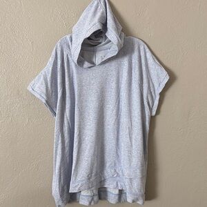 Livi Active Lane Bryant Plus Active Hooded Pullover Short Sleeve Top, 26/28 4X